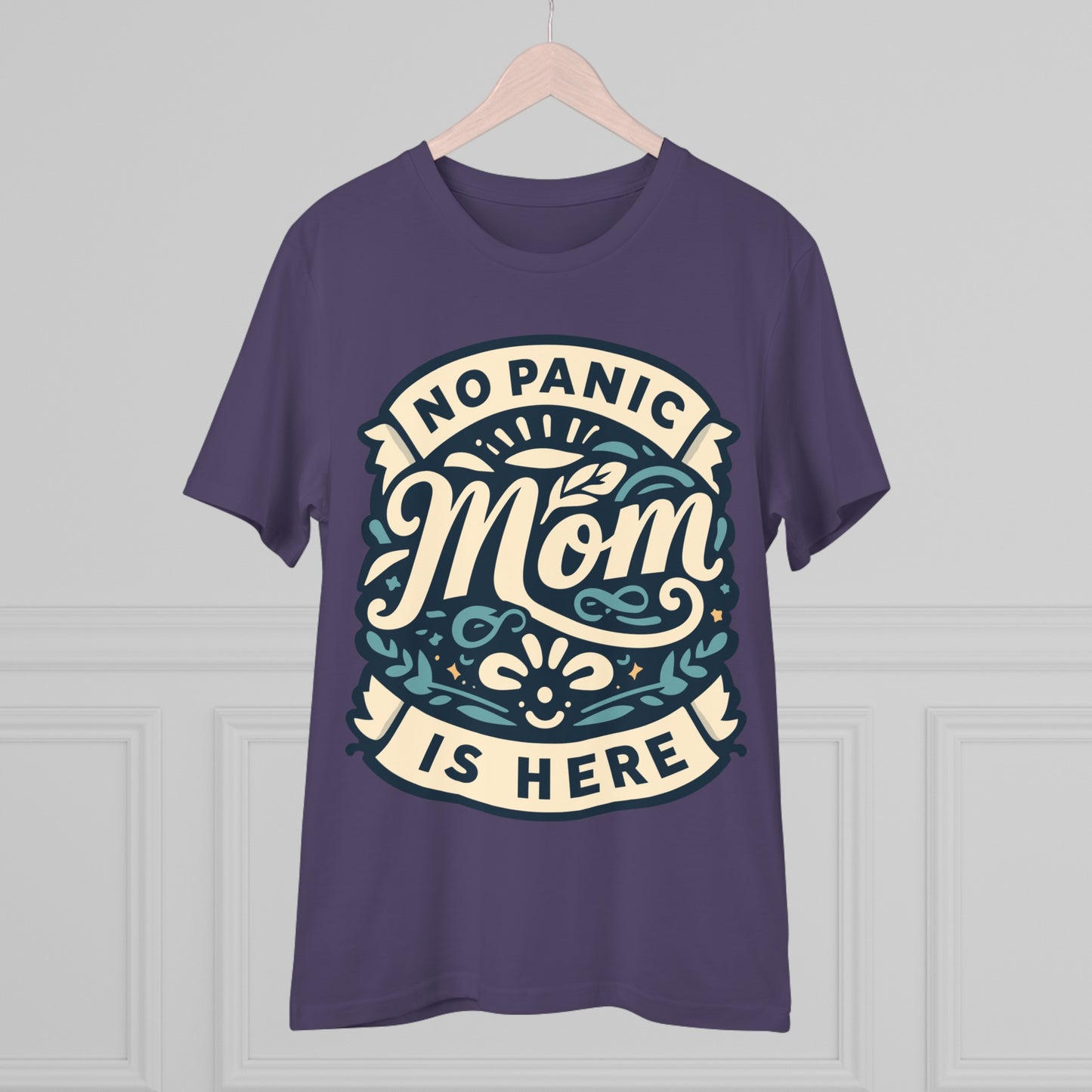 NO PANIC MOM IS HERE (BLUE) - Premium Shirt