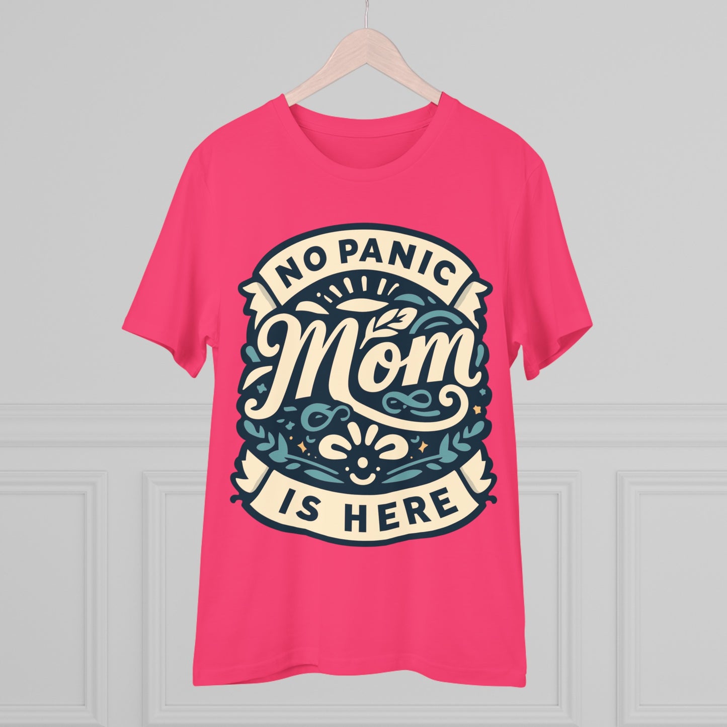 NO PANIC MOM IS HERE (BLUE) - Premium Shirt