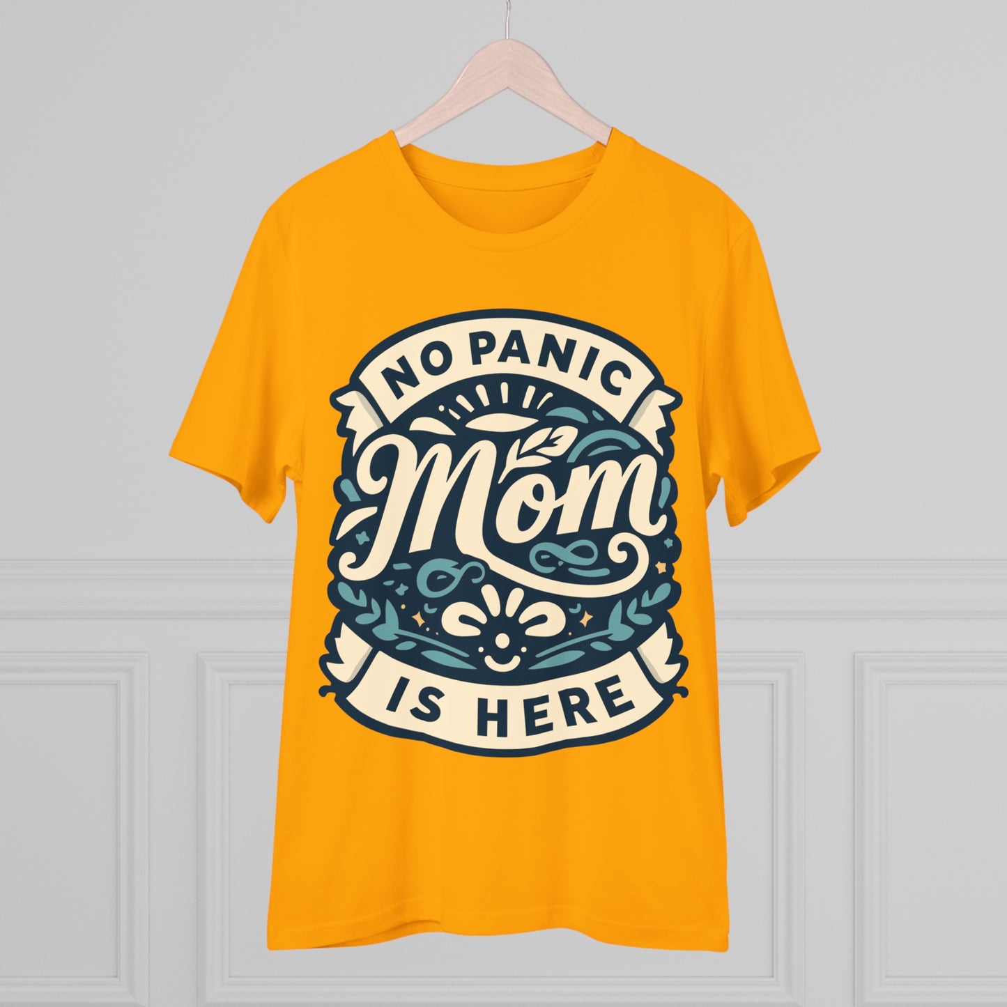 NO PANIC MOM IS HERE (BLUE) - Premium Shirt