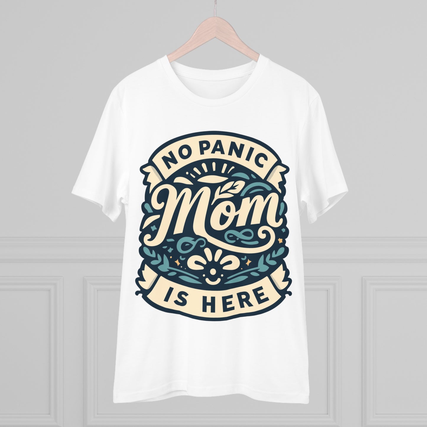 NO PANIC MOM IS HERE (BLUE) - Premium Shirt